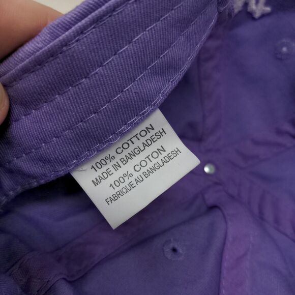 Newt Men's Slideback Hat Purple Adjustable 100% Cotton Embroidered Frog Logo - Picture 7 of 7